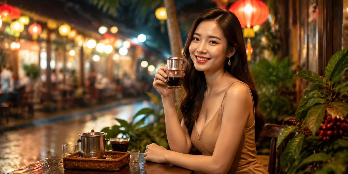 Không gian cà phê Buôn Ma Thuột và người dùng xem thông tin nạp tiền cá cược thể thao trên ron97