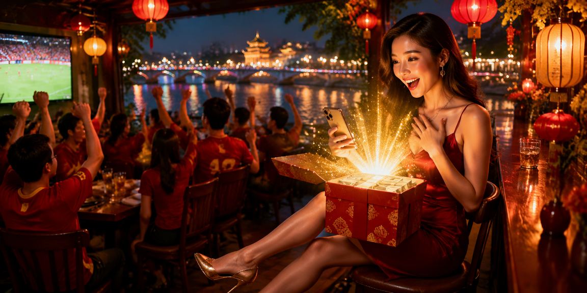 Không khí lễ hội Tết tại Huế và người dùng trải nghiệm cá cược thể thao trên điện thoại qua ron97