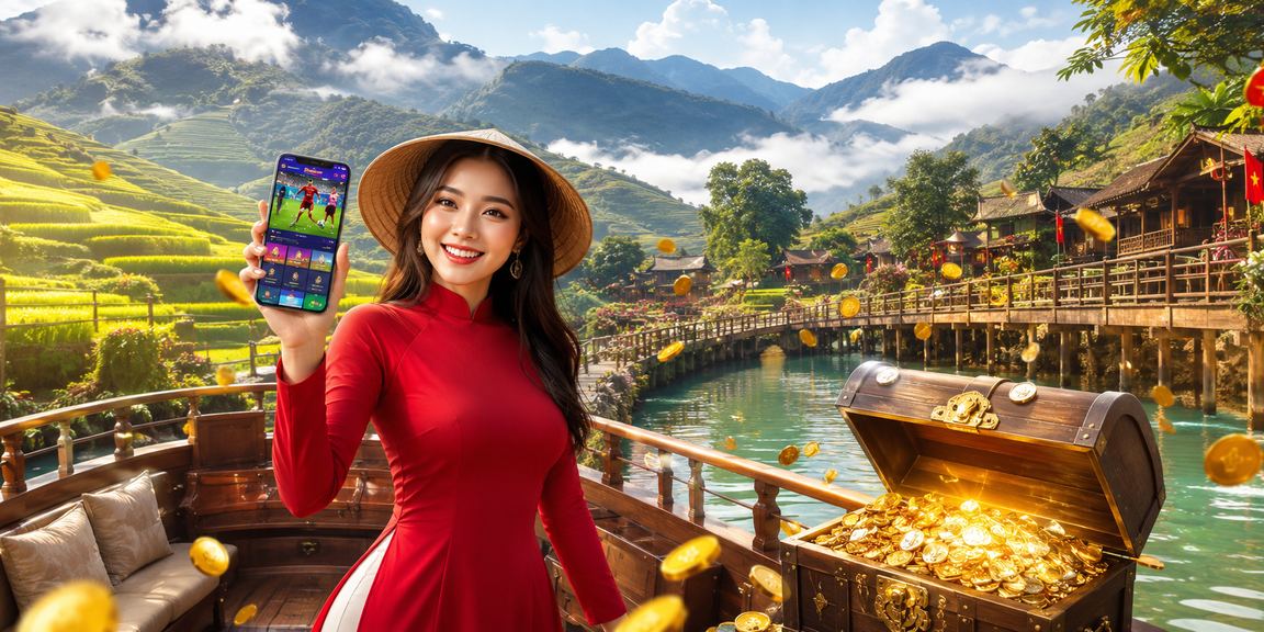 Người dùng tại vùng núi Sa Pa theo dõi kèo bóng đá và thể thao trên điện thoại qua ron97